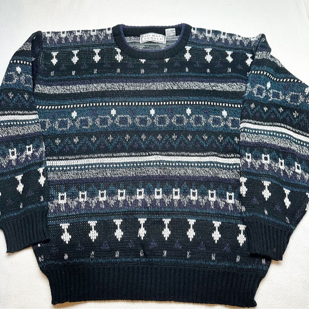 VTG Grandpa Michael Gerald Oversized Sweater XL